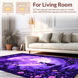 Lush Floral Fantasy Tapestry Style(Purple)