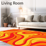 Abstract Swirl Spiral Modern Artistic Expression Statement(Red)