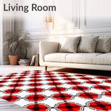 Festive Buffalo Gingham Patchwork Inspired by Holiday Tradition(Red)