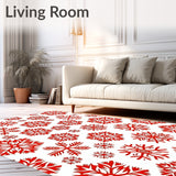 Frosty Wonderland Snowflake Festive Holiday Celebration Winter(Red)