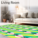 Interlocking Polka Dot with Modern Abstract Flair(Green)