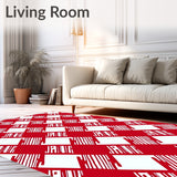 Buffalo Checkered Festive Holiday Farmhouse Decorative Accent(Red)