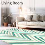 Elegant Interlocking Chevron with Subtle Contrast(Ivory)