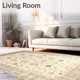 Luxury Beige Sophisticated Oriental Style(Beige)