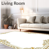 Interlocking Floral Medallion with Subtle Baroque (Gold)