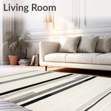 Elegant Nordic Minimalist with Monochromatic Zigzag Design(White)