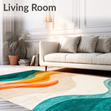 Colorful Gradient Swirl Abstract Art for Contemporary Spaces(Blue)