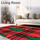 Seasonal Spruce Buffalo Check Accent Tapestry(Red)