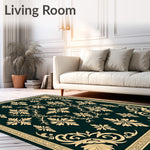 Classical Damask Repeating Flourish with Elegant Scrollwork (Gold) - ODIKA