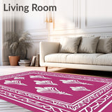 Art Interlocking Fan with Subtle Vintage Flair (Pink)