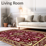 Classic Forest Harvest Damask Style Machine(Red)