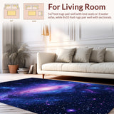 Lively Interstellar Graphic Impression(Purple)