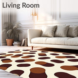 Abstract Animal Inspired Design Featuring Spotted Mosaic(Beige)