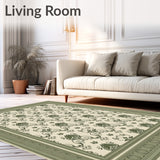 Sophisticated Distressed Vintage Damask Embellished Artistic Motif(Beige)