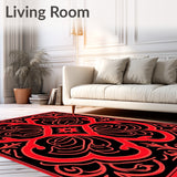 Verdant Lattice Nouveau Ornate Luxurious Exquisite(Red)