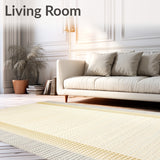 Zenith Area Contemporary Beige Cream Dot(Beige)