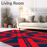 Festive Lumberjack Cabin Tapestry(Red)