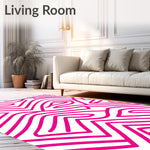 Chevron Zigzag Wave with Ombre Color Transition Effects (Pink) - ODIKA