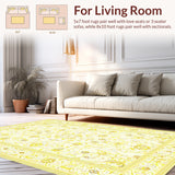 Elegant Faded Ornamental with Subtle Classic Designs(Yellow)