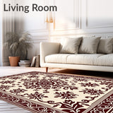 Luxurious Medallion Swirl Plush Comfort Elegance (Beige)