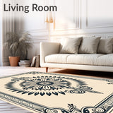 Artisan Crafted Symmetrical Medallion (Beige)