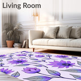 Enchanted Garden Blossom Floral Decorative Artistic (Purple)