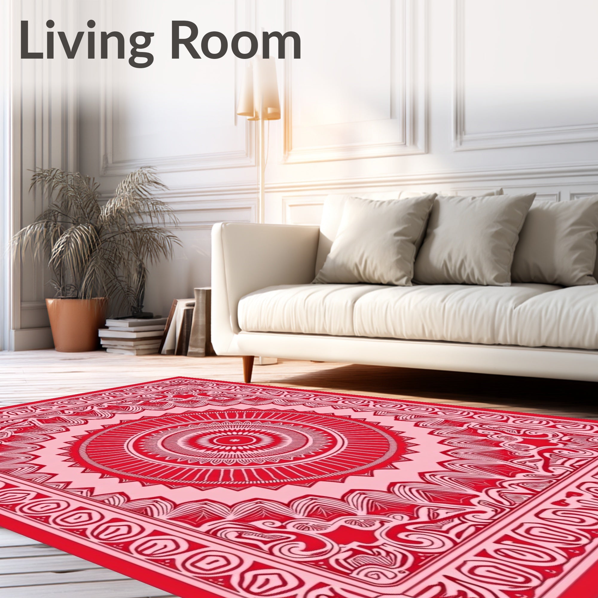 Boho Sunburst Radial Decorative Embellishment (Red) - ODIKA