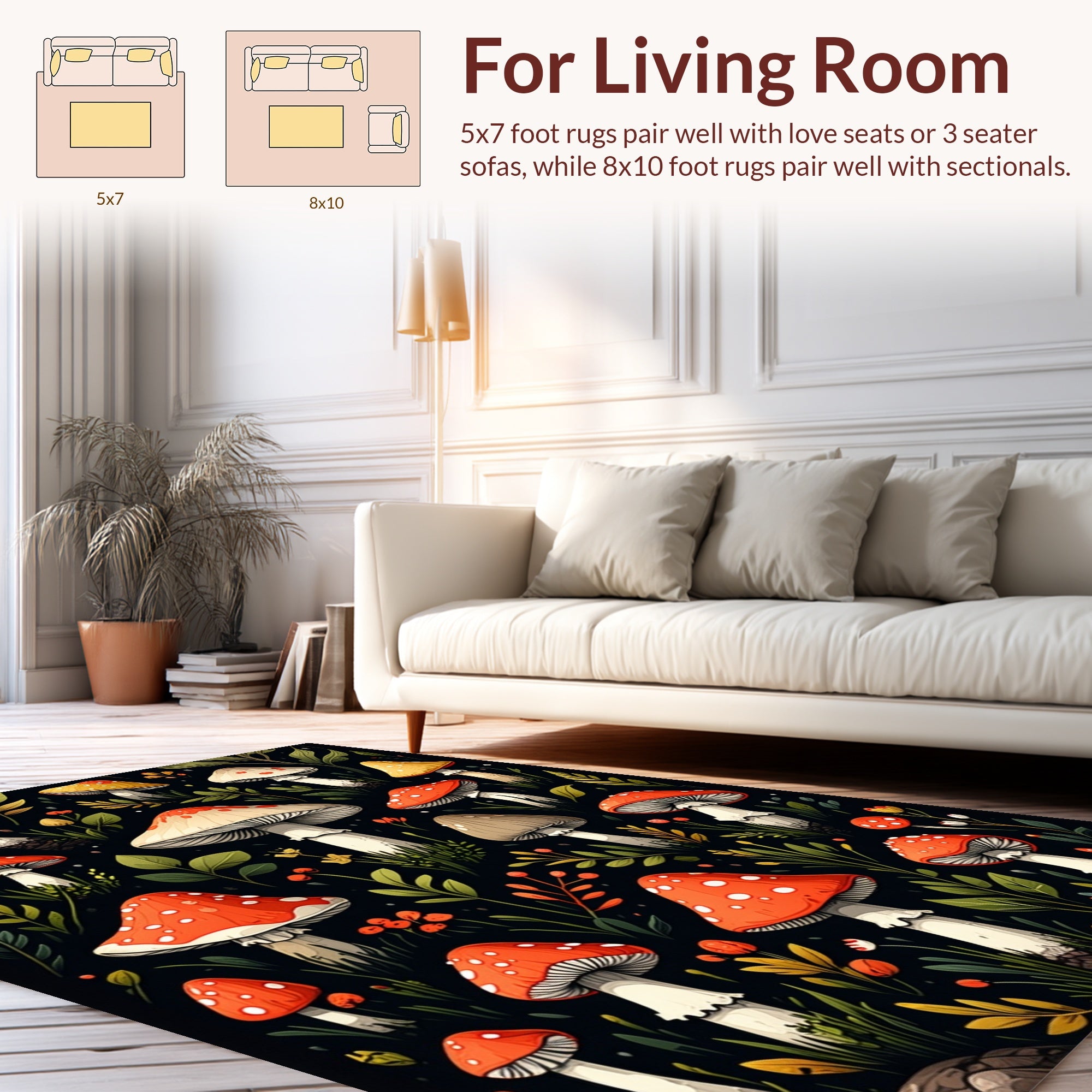 Nature Inspired Waterproof Room Standing(Red) - ODIKA