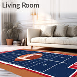 Football Field Gridiron Central Ball(Blue)