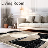 Abstract Moon Phase Beige & Black(Beige)