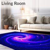 Cosmic Nebula Swirl Decorative Universe Adventure Celestial Journey (Blue)