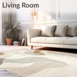 Elegant Abstract Area for Modern Homes – Chic Beige Tones(Beige)