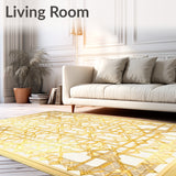 Elegant Beige Geometric Harmony with a Touch of Gold Accents(Gold)