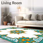 Tile Mosaic with Lattice Framework (Orange) - ODIKA