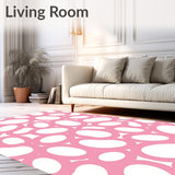 Celestial Vapor Trail Featuring Irregular Rounded Blobs and Transitions(Pink)