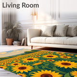 Countryside Floral Meadow Harvest Decorative Accent(Yellow)