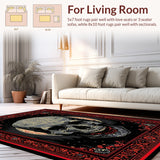 Haunting Spooky Aesthetic Floor Cover(Black)