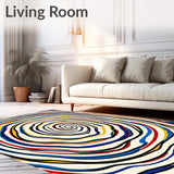 Spiral Vortex Statement With Concentric Wave Details(Black)