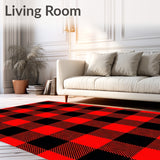 Lumberjack Checkerboard Nordic Winter Seasonal Decorative(Red)