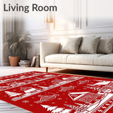 Rustic Highlighting Charming Pastoral Scenes(Red)