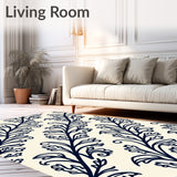 Botanical Vine Scrollwork Arrangement(Blue)