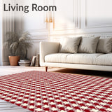 Gingham Checkered Heritage Seasonal Accent(Red)