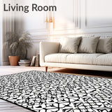 Lattice Entryway with Trellis Grid Design (Black)