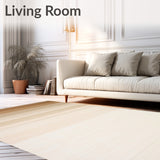 Durable Area Beige & Brown Ombre Effect(Beige)