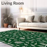 Festive Pine Needle Spiral Design Holiday with Evergreen Swirls(Green)