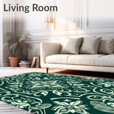 Meadow Scroll Basket Twist Botanical Garden Trellis Foliage(Green)