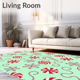 Whimsical Winter Cane Bakery Floor Protection(Green)