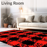 Winter Buffalo with Stitched Snowflake Accents(Red)