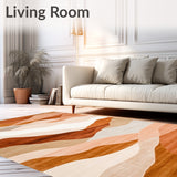 Terracotta Vista Easy Clean Contemporary Indoor Area(Brown)