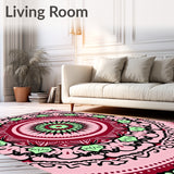 Festive Interlocking Boho Medallion Holiday Winter Celebration(Pink)